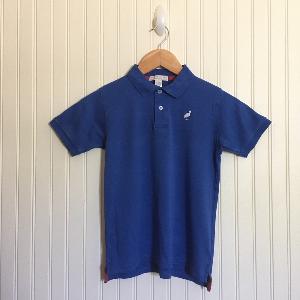 The Beaufort Bonnet Company boys polo shirt royal blue size 8 EUC